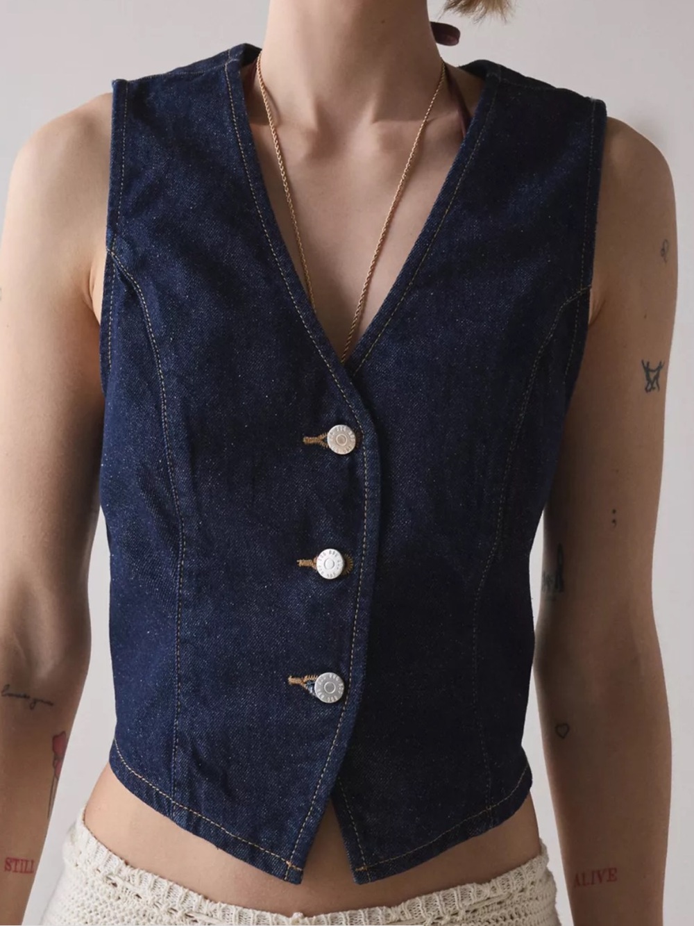BDG Indigo Denim Vest